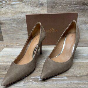 Coach Teddie Waxy Washed Nunbuck Feathered Grey Women's Size 9M